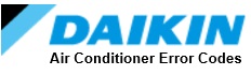 Daikin air conditioner error codes Northern Beaches NSW