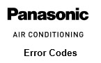 Panasonic air conditioner error codes Northern Beaches NSW