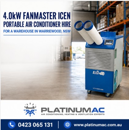 Commercial portable air conditioner hire Warriewood NSW