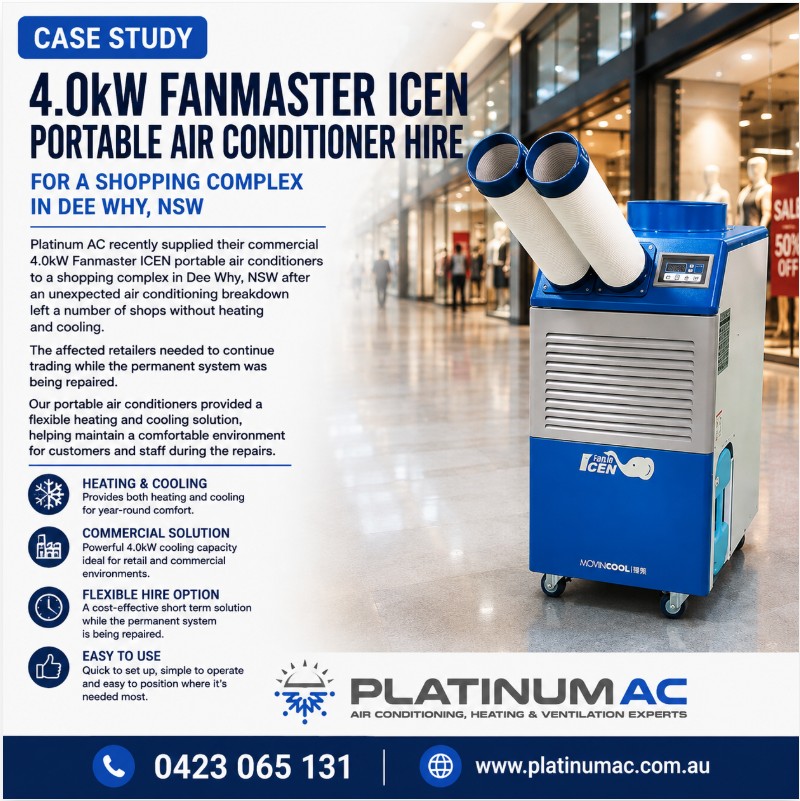 Commercial portable air conditioning hire Dee Why NSW