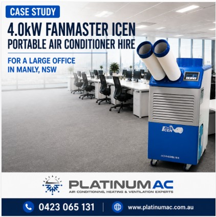 Portable commericial air conditioning hire Manly NSW